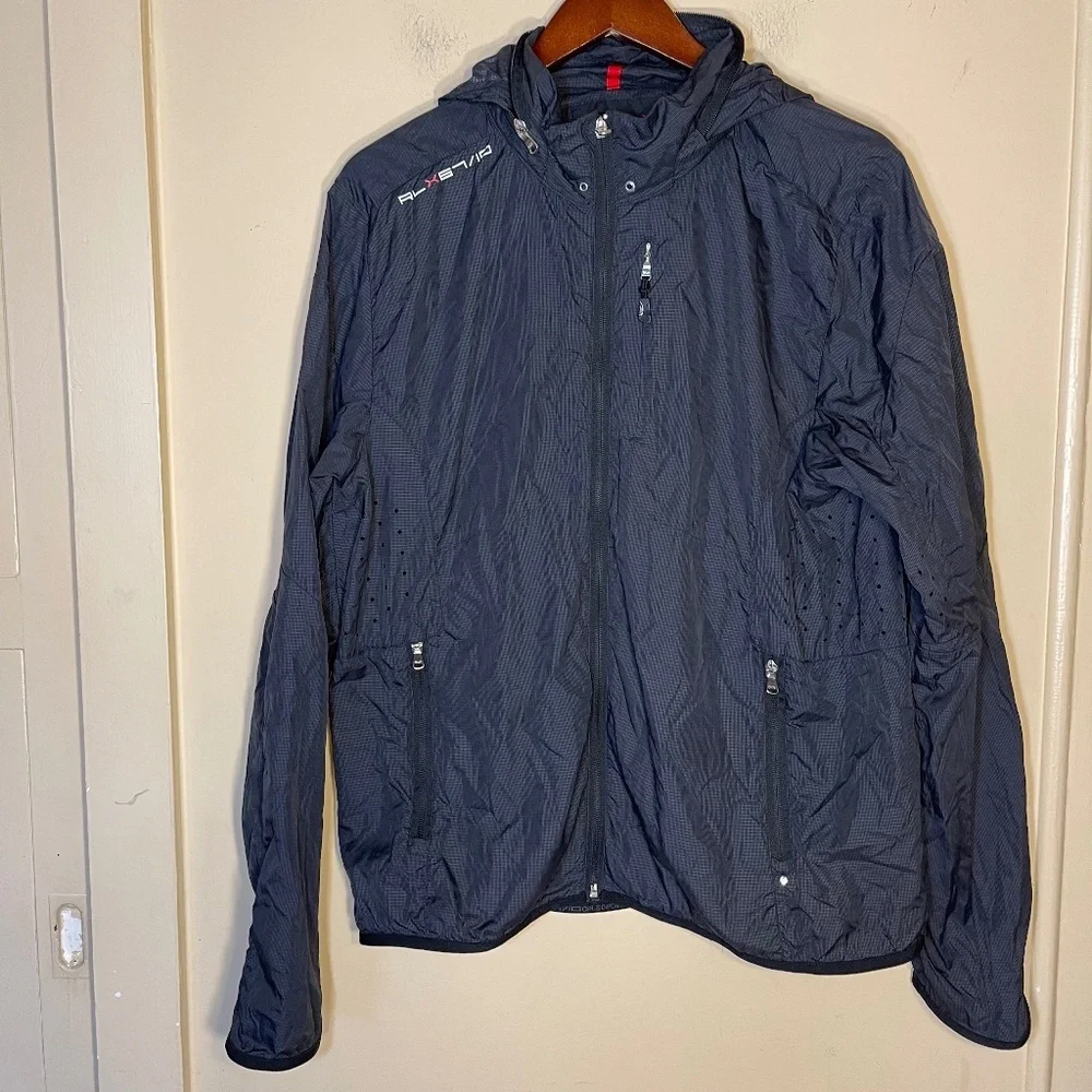 RLX Ralph Lauren Black Lightweight Hooded Jacket